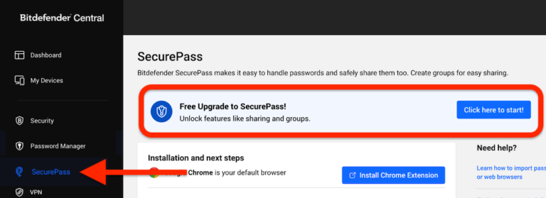How to Switch from Bitdefender Password Manager to SecurePass