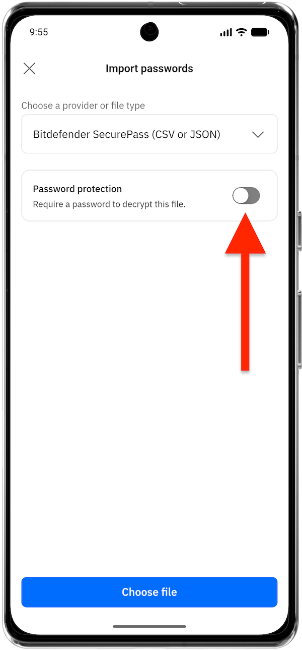 How to import passwords into SecurePass app