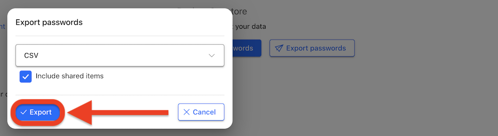 export NETGEAR passwords