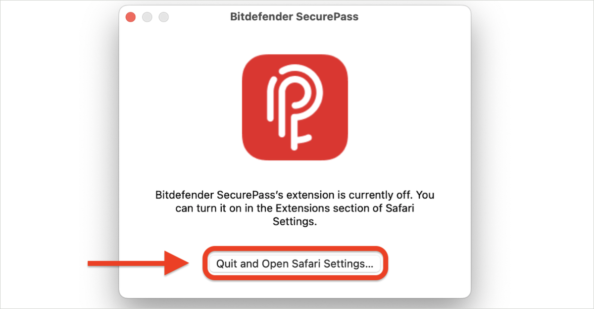 Quit and open Safari settings