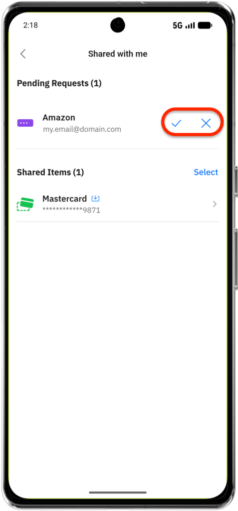 Accept or reject pending requests