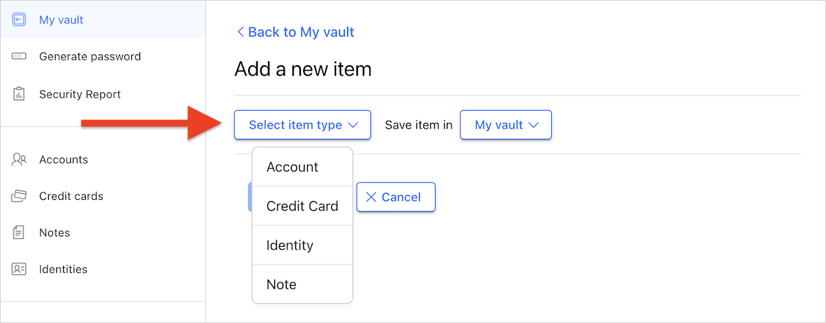 How to manually save passwords in NETGEAR Armor Password Manager