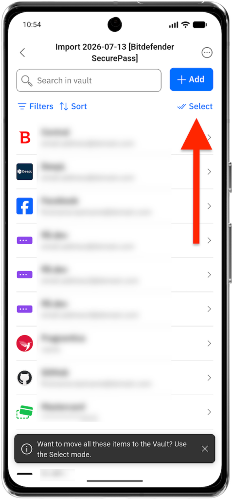 How to Import Passwords into Bitdefender SecurePass