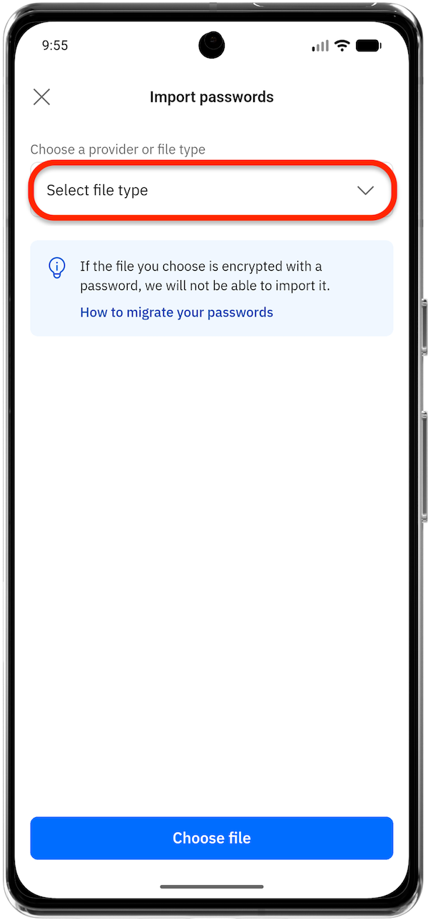 How to import passwords into SecurePass app