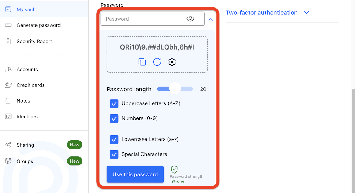 How to manually save passwords in NETGEAR Armor Password Manager