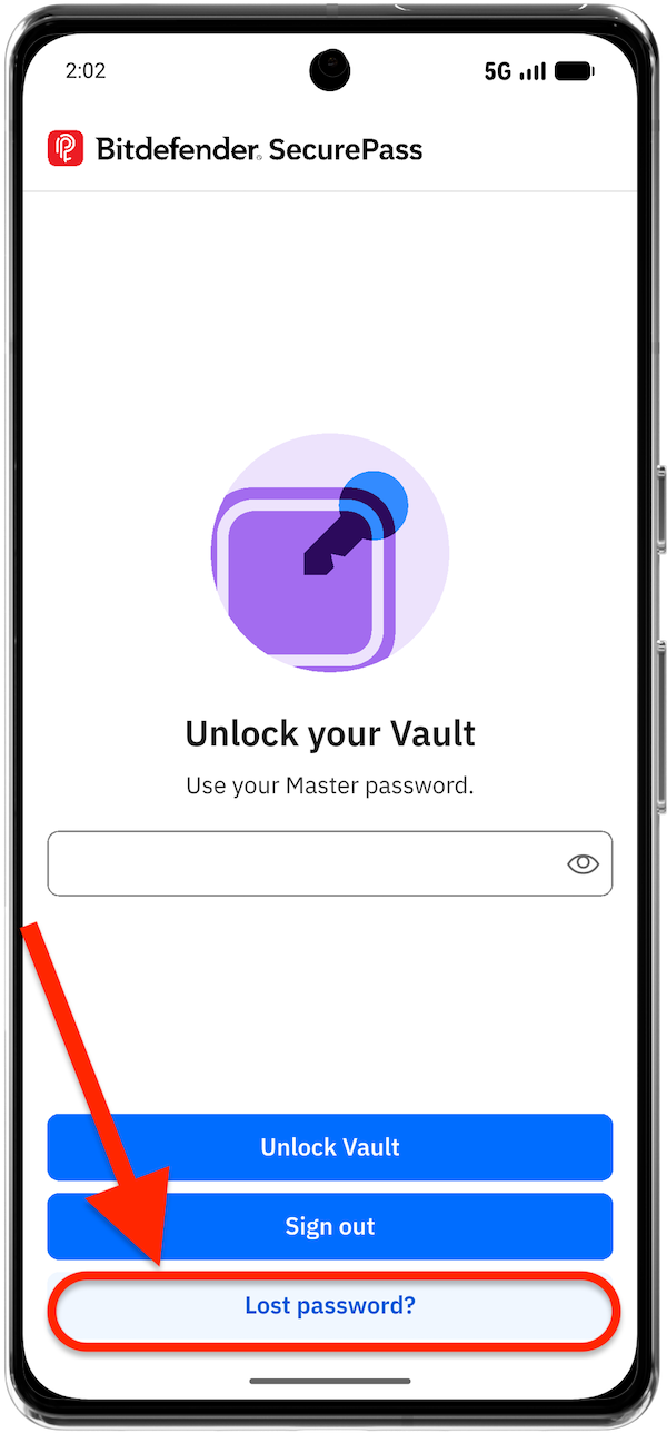 How to recover your SecurePass master password