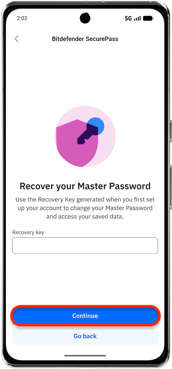 How to recover your SecurePass master password