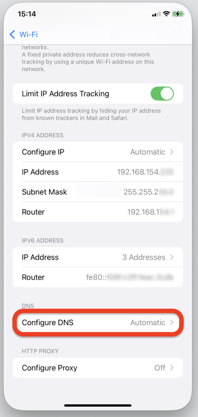 Configure DNS - How to change DNS on iPhone