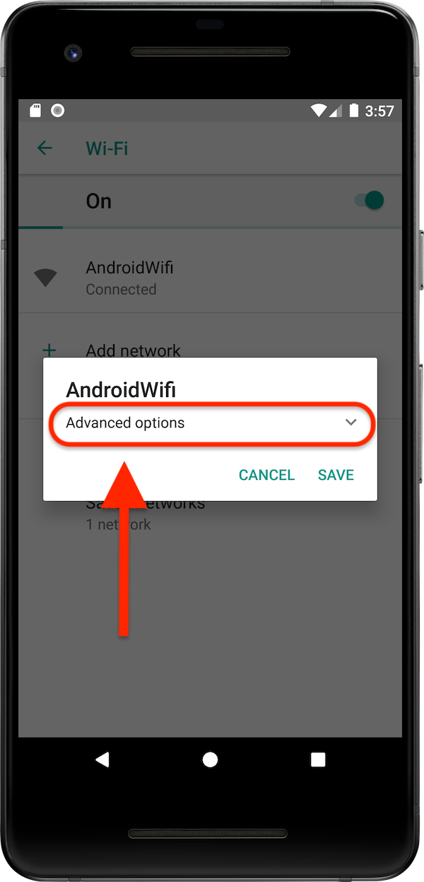 Advanced options