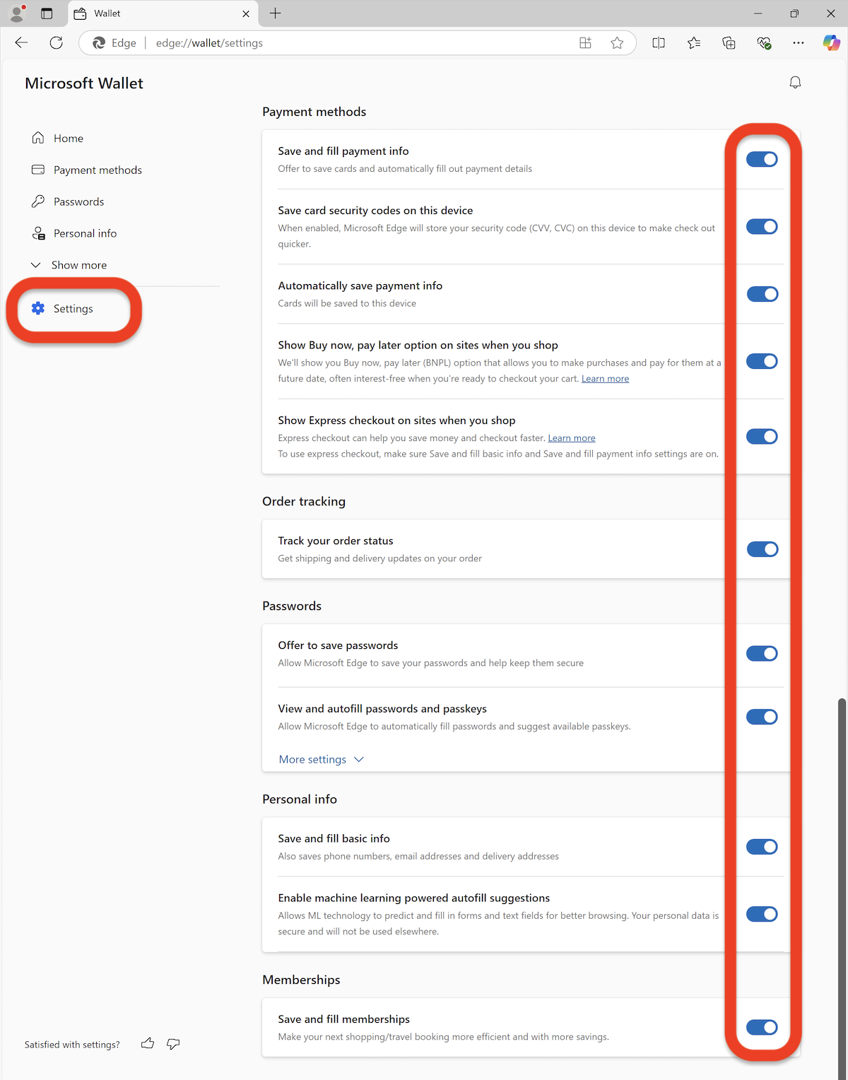 How to disable Microsoft Edge password manager
