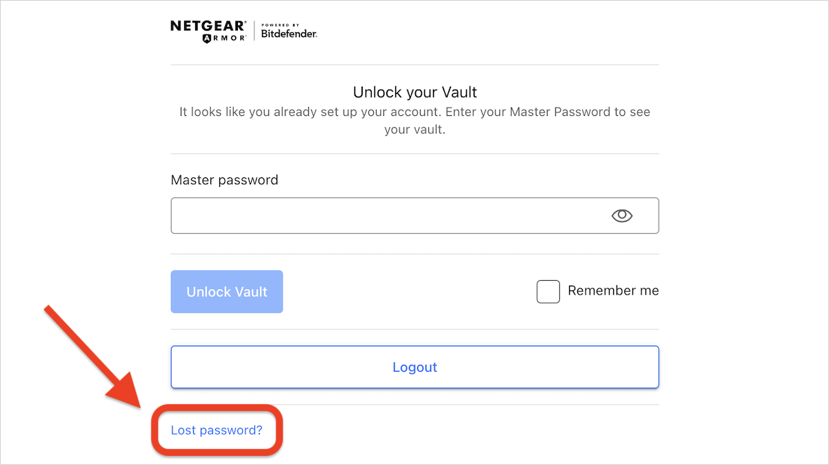 Lost password?
