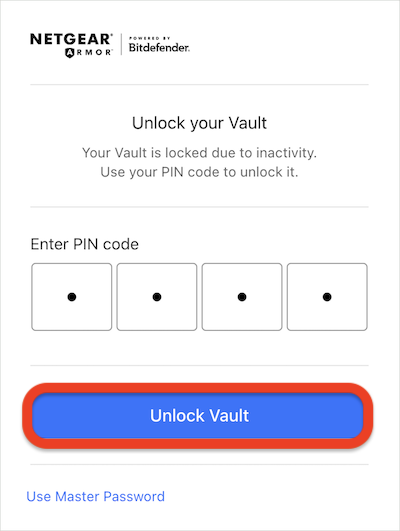 Unlock vault