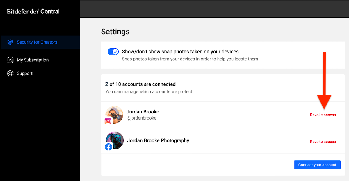Revoke access
