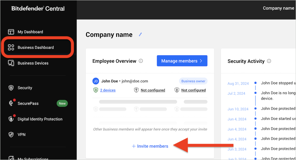 add team member