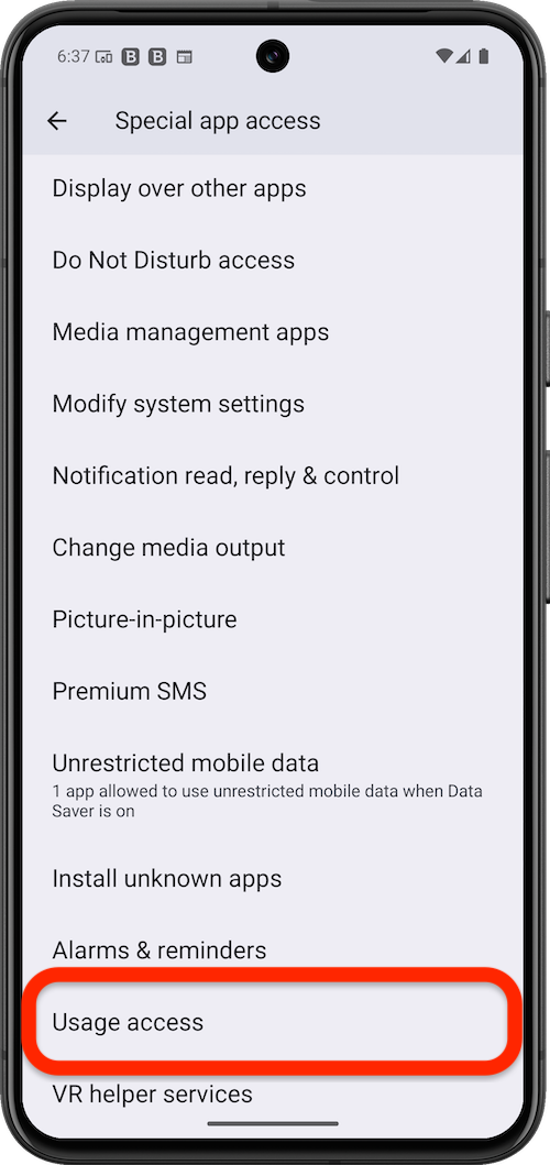 Usage access - App Lock not working