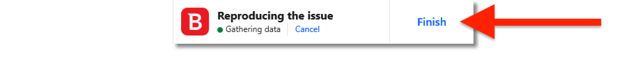 Finish reproducing the issue