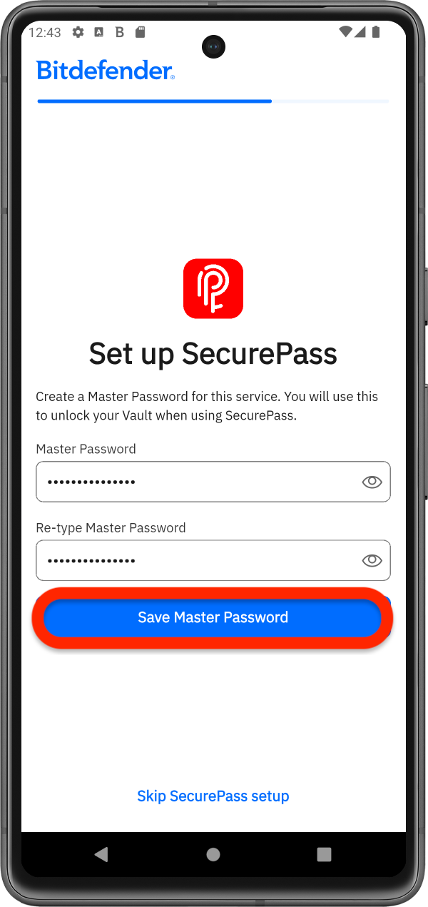 master password