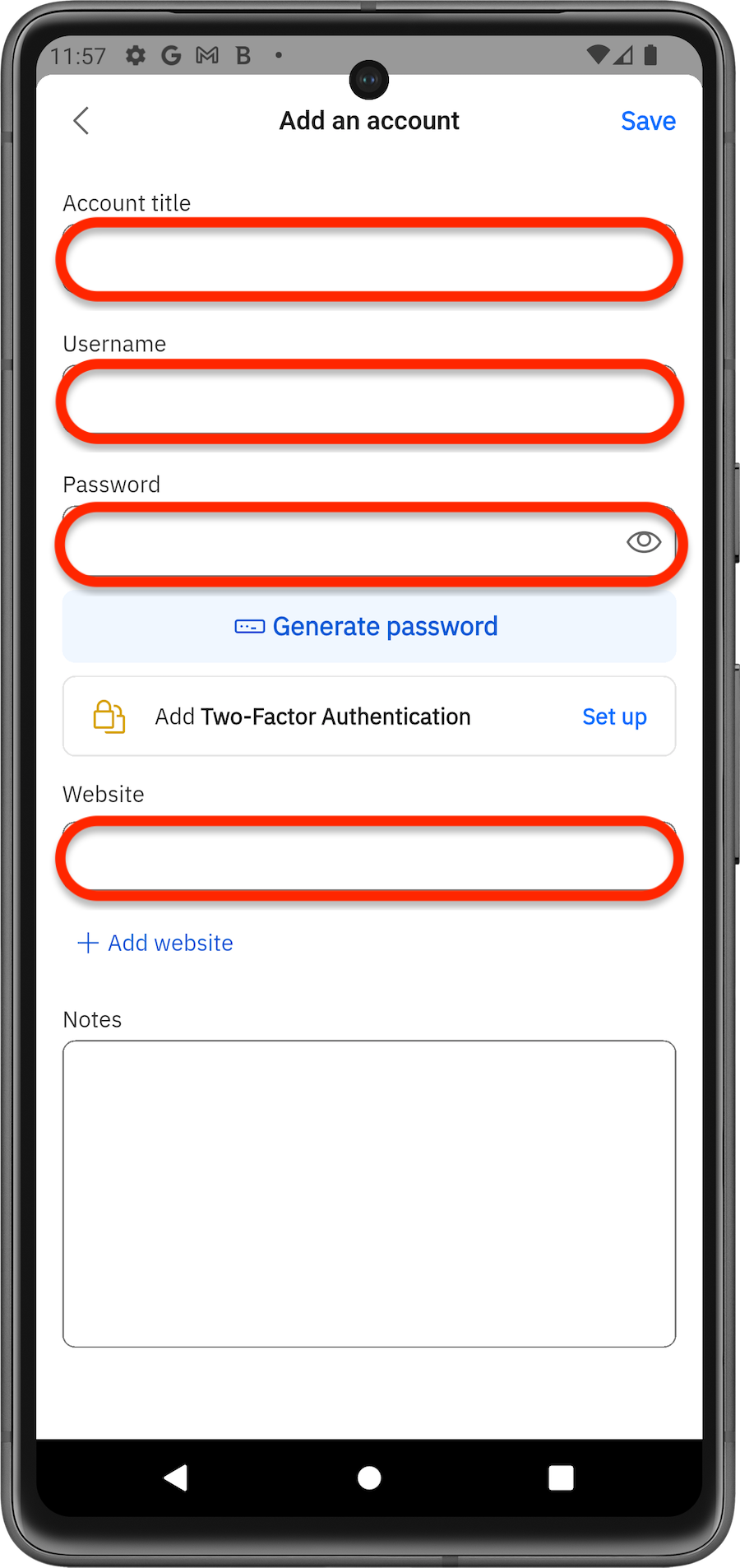 Add password to Bitdefender App