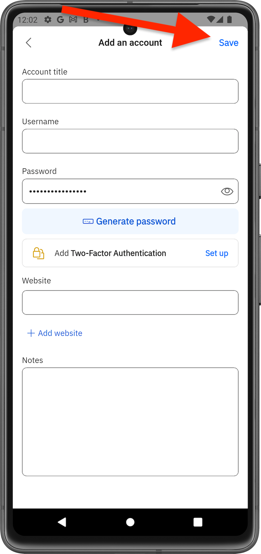 Add password to Bitdefender Hub