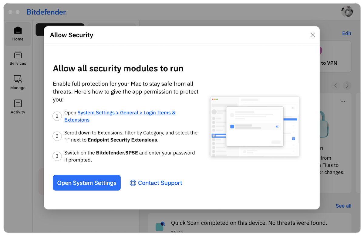 Allow all security modules to run