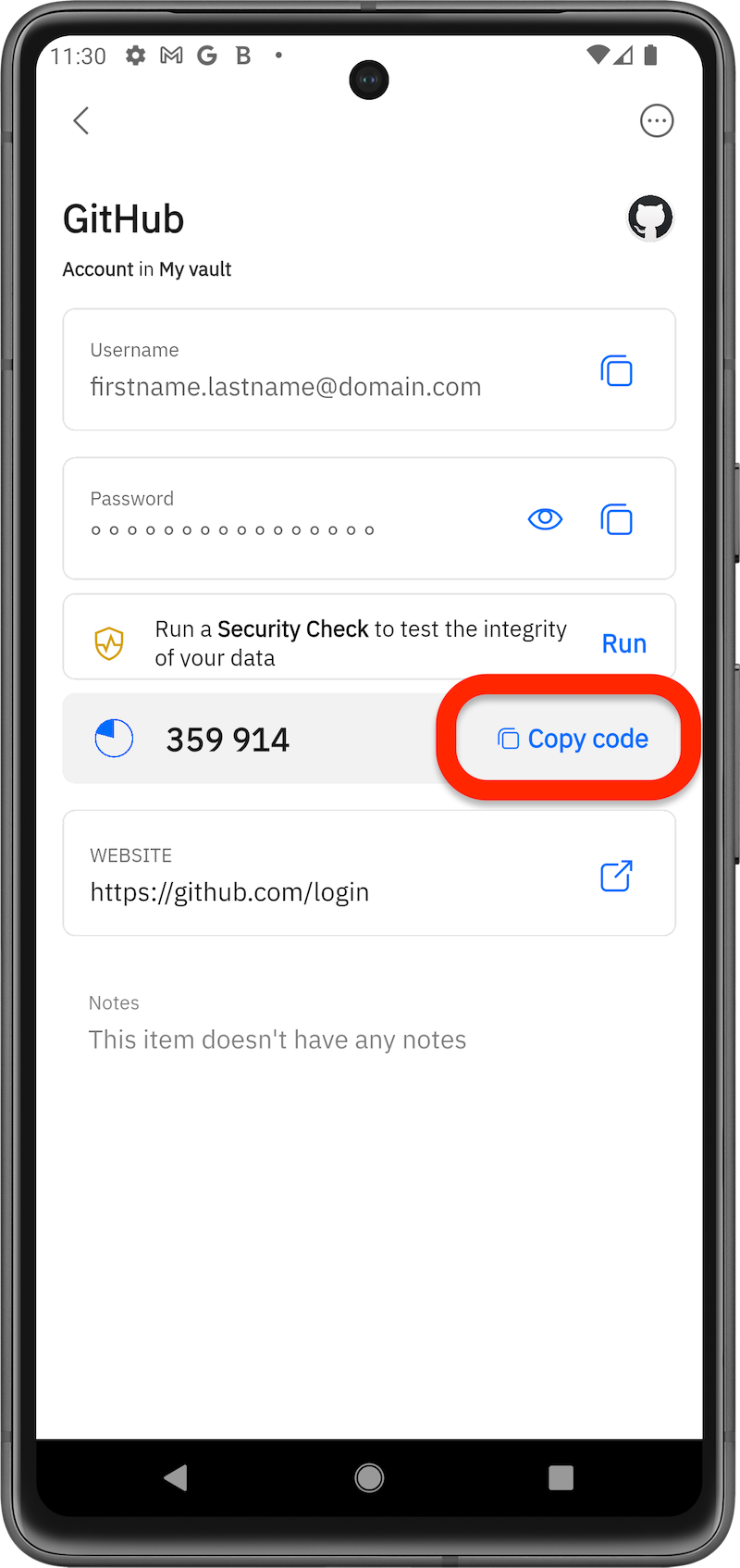 Copy code