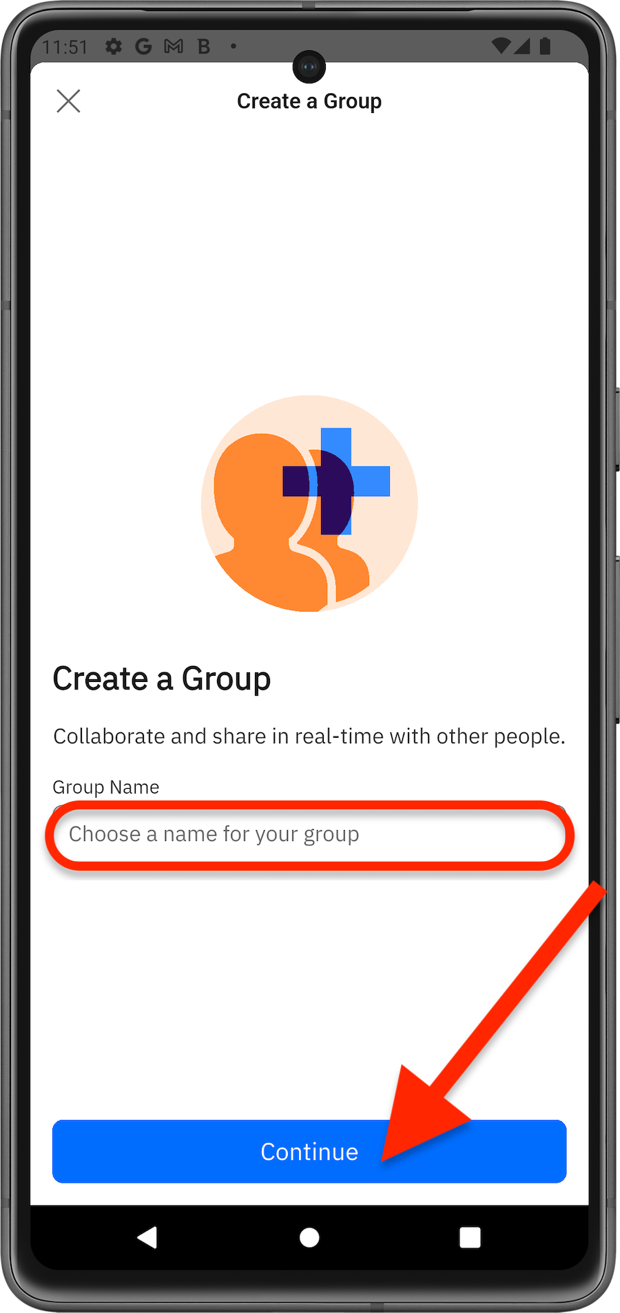 Enter group name