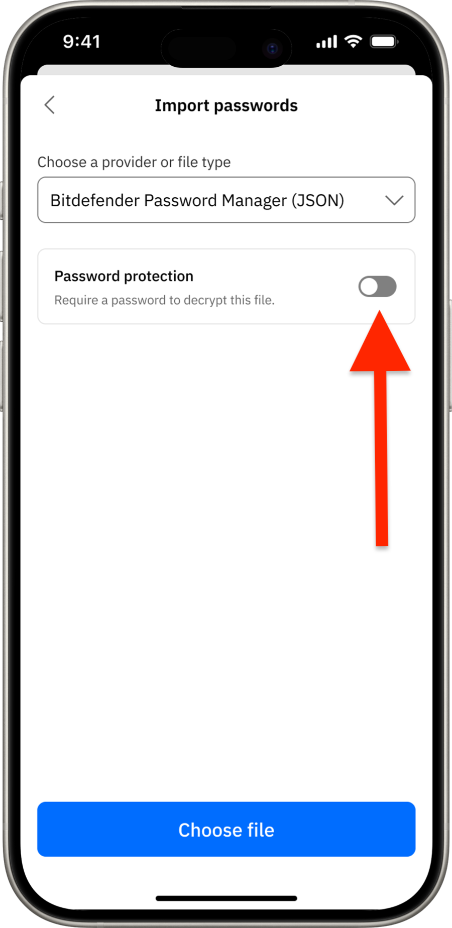 Password protection