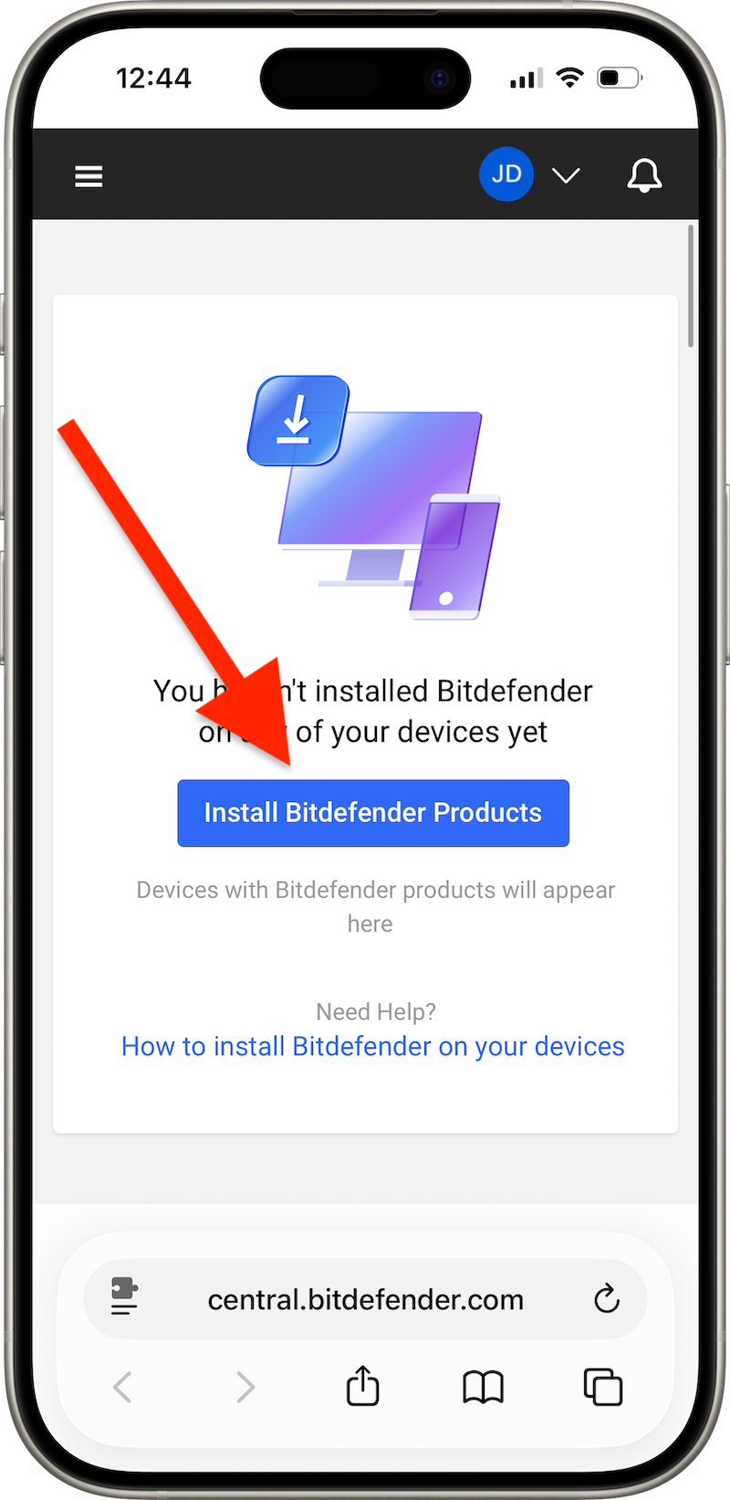 Install Bitdefender products