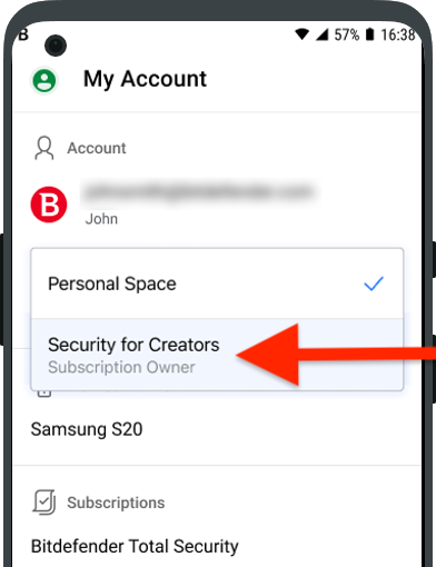 Subscription for Creators space