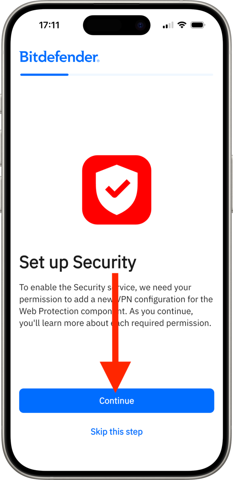How to set up Bitdefender Hub iOS - Security
