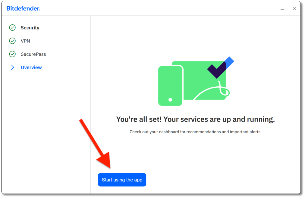 Start using this app desktop
