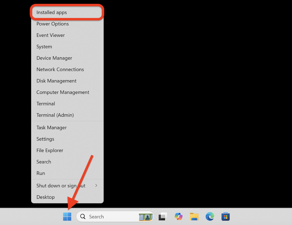 Installed apps
