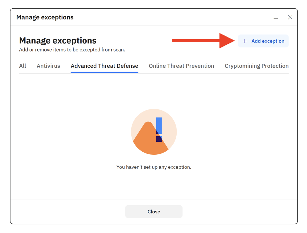 Add exception