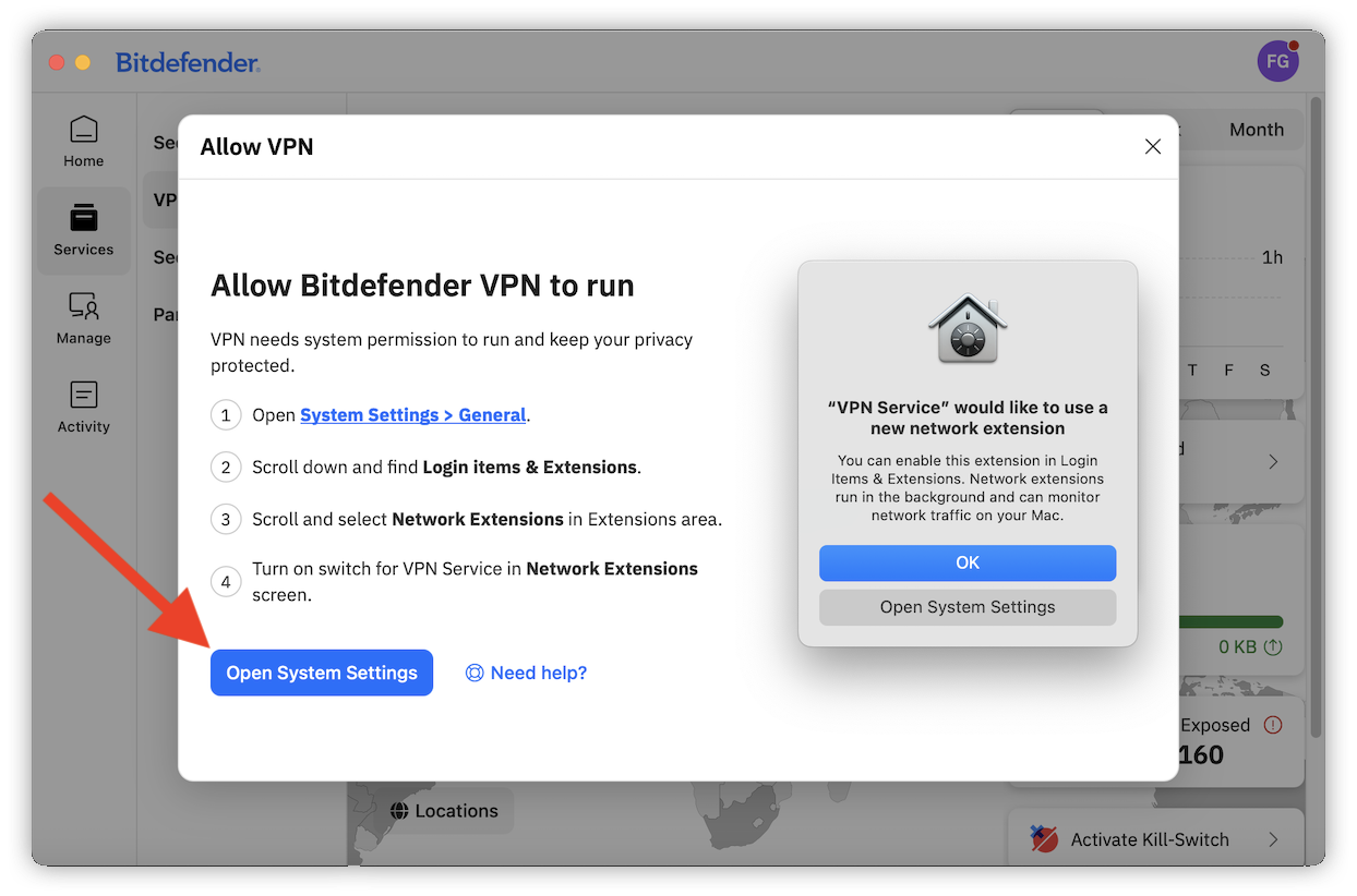 Open System Settings