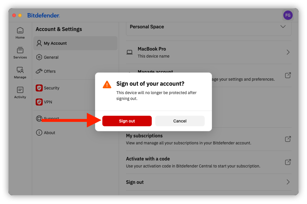 Sign out of your account? How to switch accounts