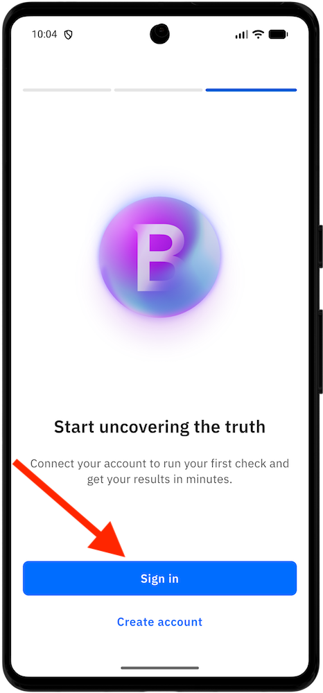 Sign in or create account