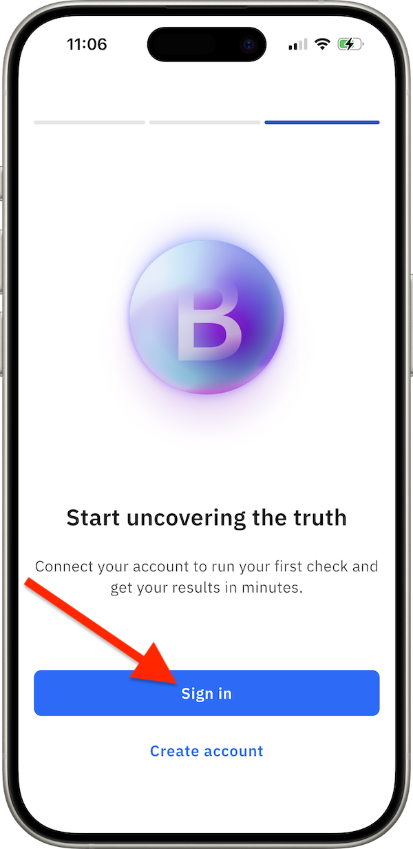Sign in or create account