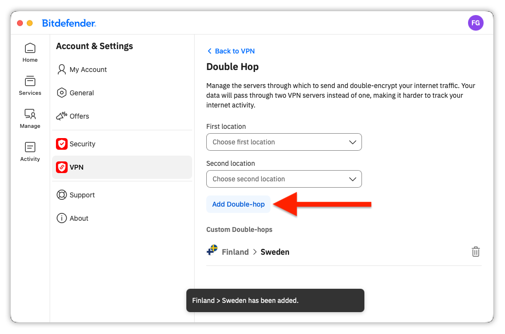 Add Double-hop