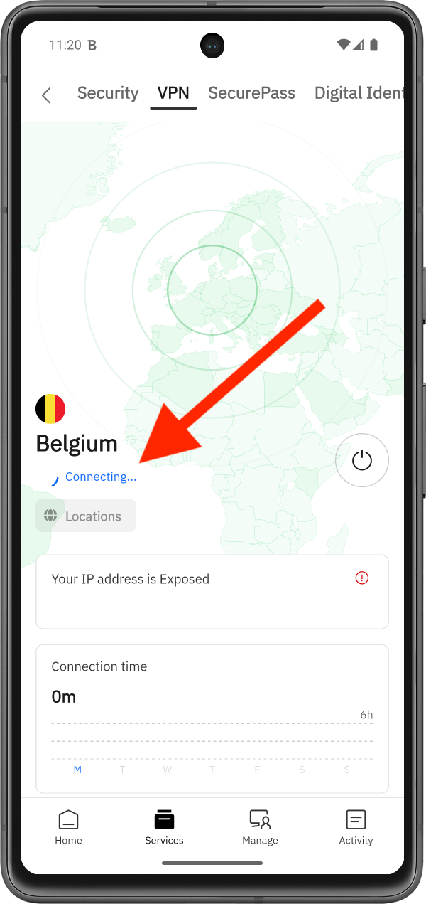 VPN connecting