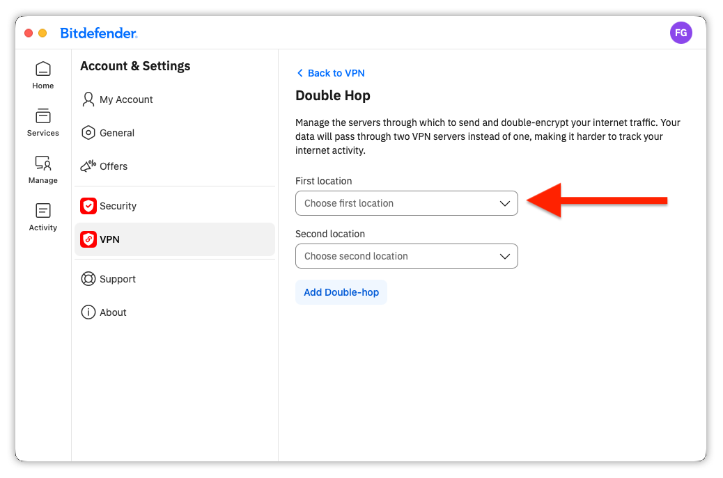 custom Double-hop - first location