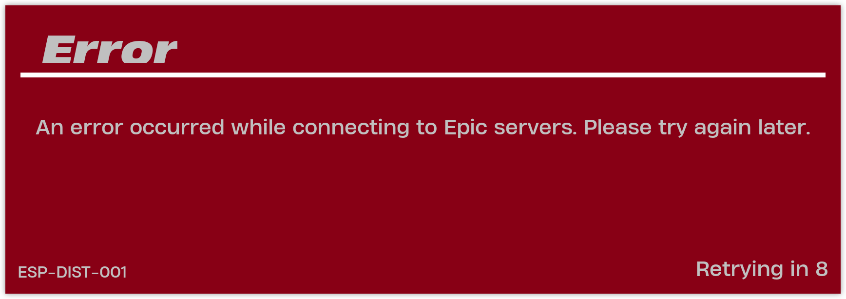 Fortnite error