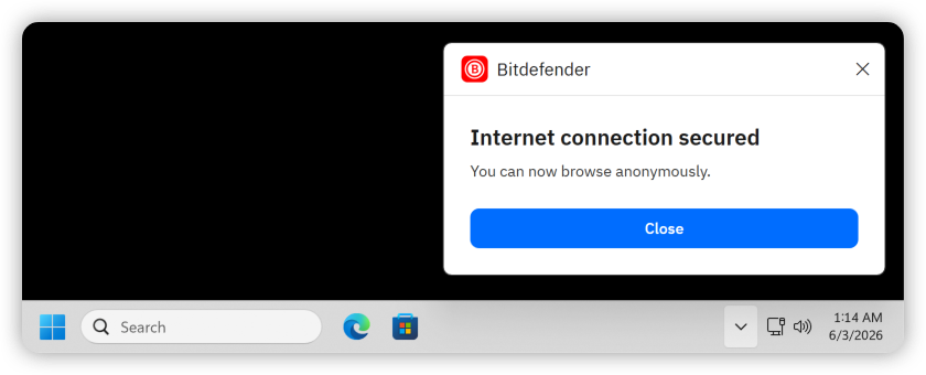 Internet connection secured