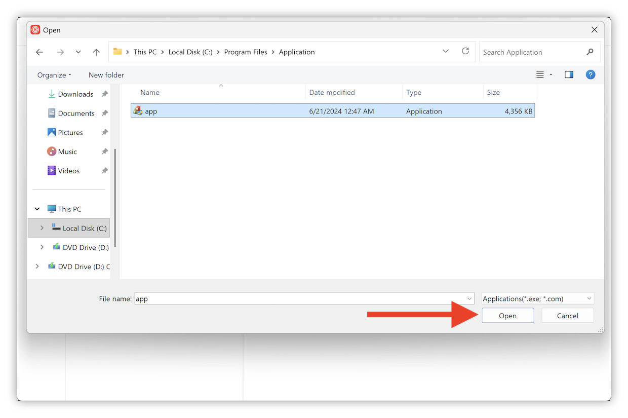 How to add an application to Split-tunneling - Windows