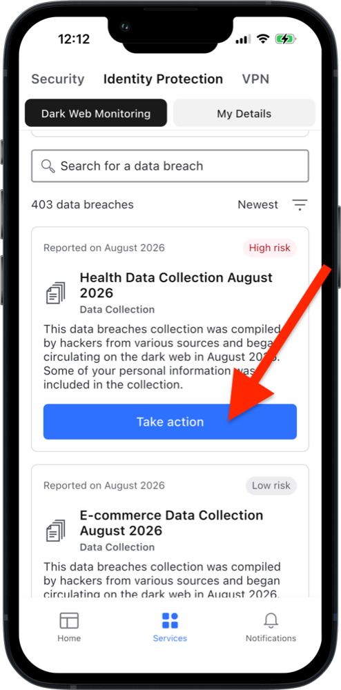 Take action
