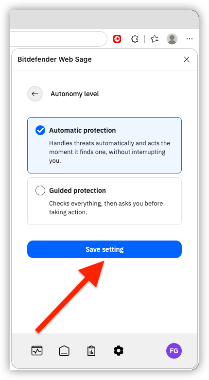 Automatic protection or Guided protection